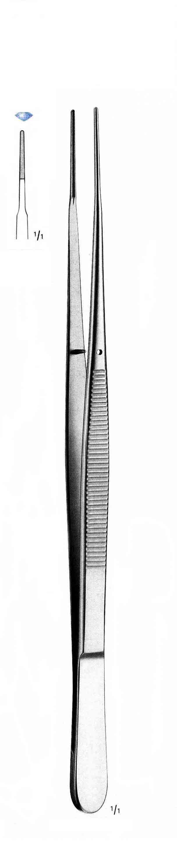 ALTIN SAPLI MİKRO PENSET DÜZ 1MM 18CM